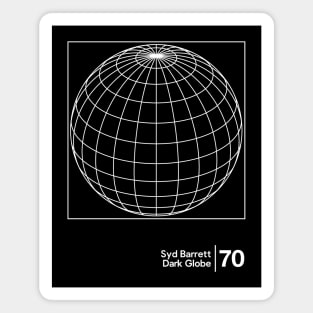 Dark Globe / Minimalist Graphic Design Magnet